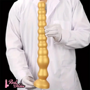 13.97in Long Anal Beads Soft Silicone Butt Plug Thread Prostate Massage