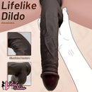 11.02in Ebony Wearable Realistic Silicone Thick Dildo For G Spot Vagina