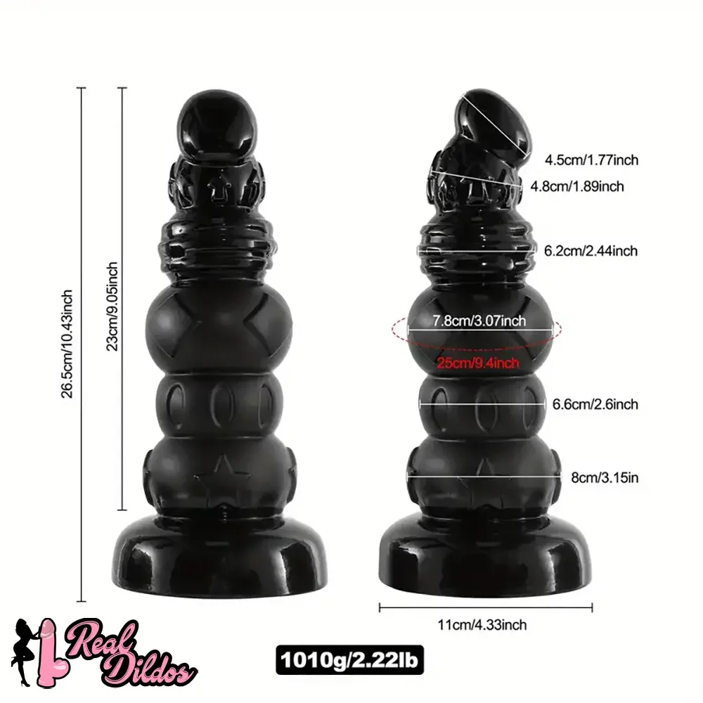 10.43in PVC Anal Dildo With Suction Cup Extra Thick Monster Penis