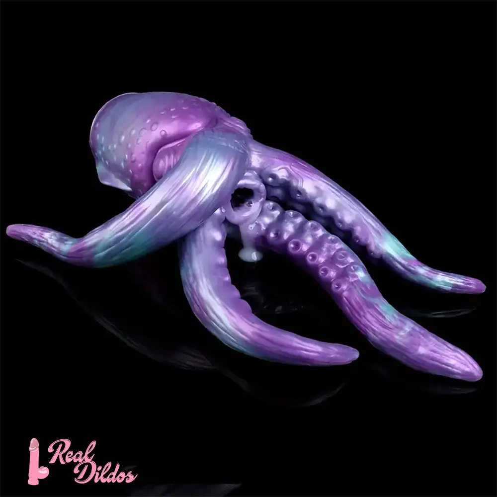 12.59in Octopus Anal Plug Silicone Tentacle Big Dildo Soft Masturbator