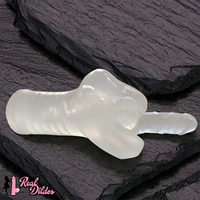 11.42in TPE Transparent Large Size Homosexual Pocket Pussy Dildo