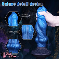 10.15in Double Layer Three Heads Silicone Knot Dildo For Women Men