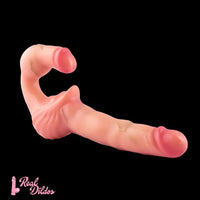 10.8in Strapless Silicone Large Soft Double Sided Strapon Dildo For Women