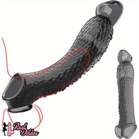 10.16in Penis Cocking Realistic Dildo Penis Sleeve For Girth Enhance Sleeve