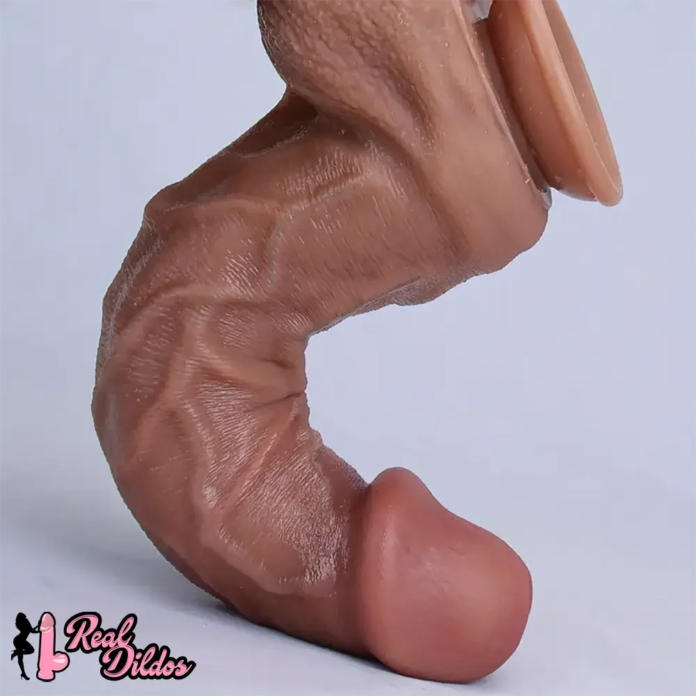 11.8in Thick Realistic Veins Huge Soft Dildo Double-layer Silicone Cock