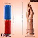 11.22in Realistic Hand Arm Fist With Graduated Fingers Dildo Sex Toy