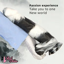 13.38in Black White Mixed Color PVC Extra Huge Long Thick Women Dildo