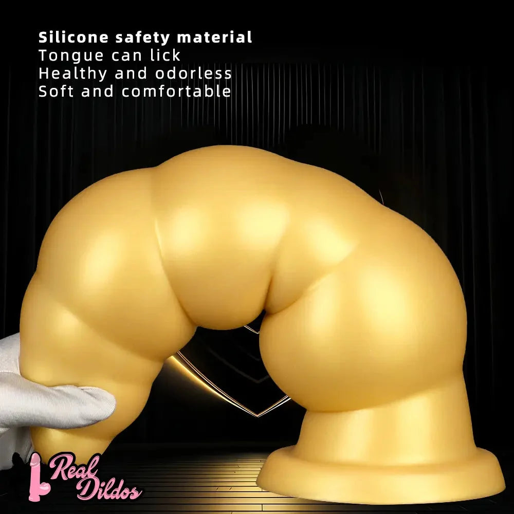 10.23in 14.56in Giant Penis Butt Plug Small Head Silicone Soft Thick Dildo