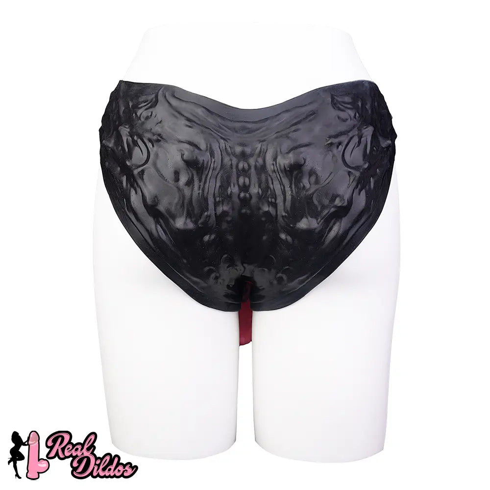 11.02in Horse Cock Hollow Soft Dildo Leather Panty Lifelike Penis Sheath