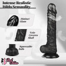 10in Huge Penis Soft Real Skin Big Suction Cup Dildo Women Anal Sex Toy