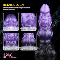 10.15in Dual Density Silicone Knot Monster Dildo G-Spot Anal Love Gift