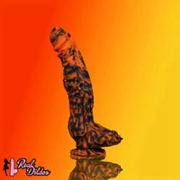 11.4in Silicone Monster Tiger Paw Shaped Massage Thick Anal Fantasy Dildo