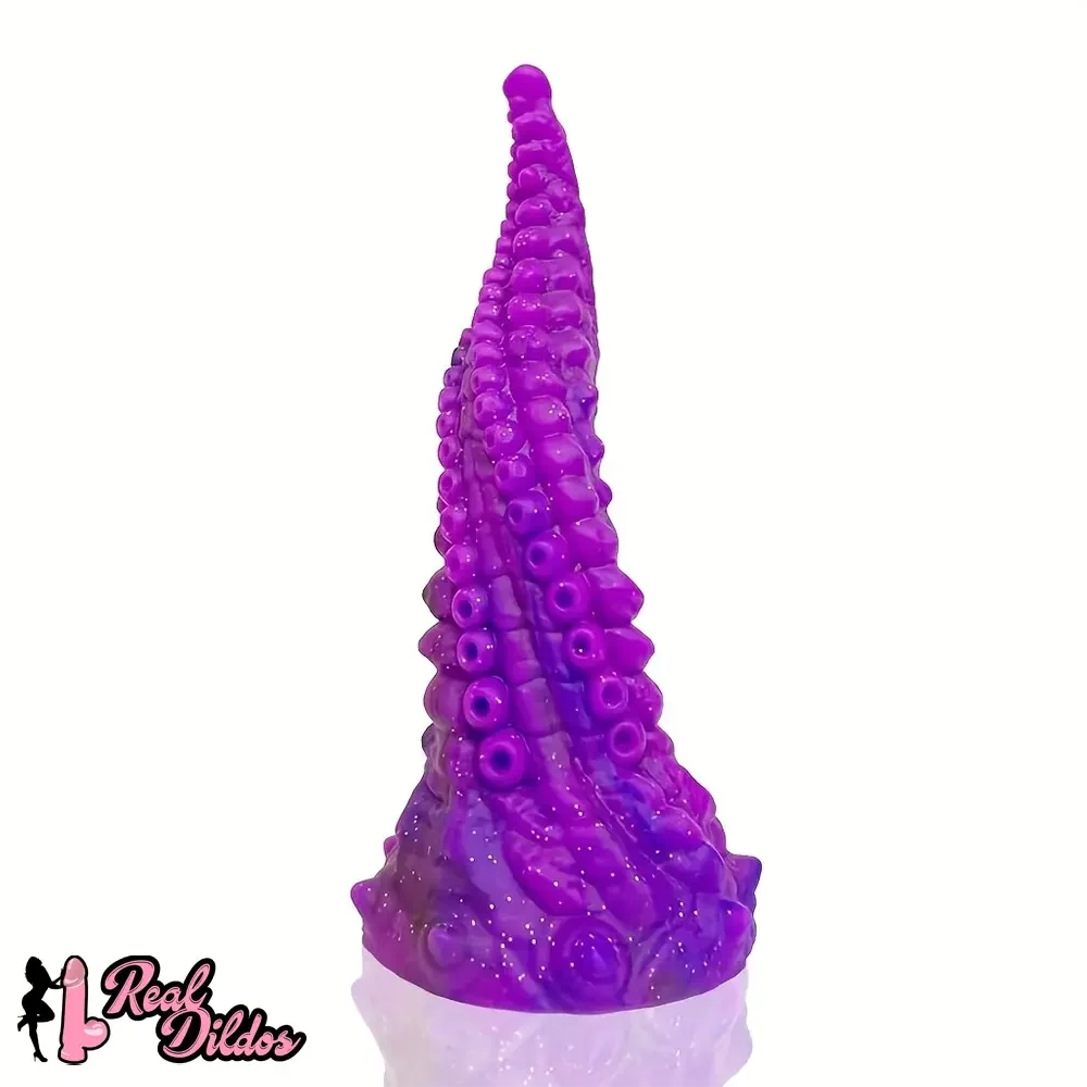 10.03in Octopus Silicone Anal Plug Portable Realistic Tentacle Texture Dildo