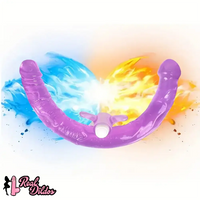13.78in Double Ended Dildo Flexible Vibrating Double Penetration Dildo