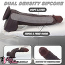 11.41in Real Feeling Dual Density Silicone Big Dildo Anal Stimulation Masturbator