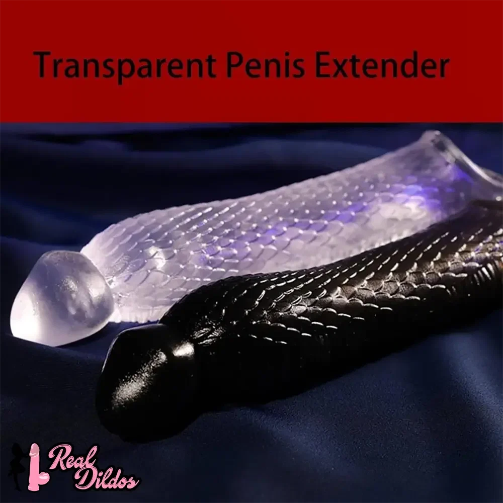 10.16in Penis Cocking Realistic Dildo Penis Sleeve For Girth Enhance Sleeve