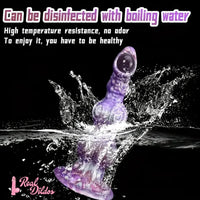 10.23in Liquid Silicone Anal Plug Knot Big Dildo Soft Prostate Massager