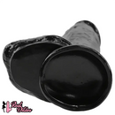 11.22in PVC Black Flexible Big Dildo With Suction Cup For Hands-Free