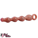 10.5in Big Vibrating Silicone Soft Pulling Beads G Spot Odd Dildo With 3 Motors