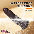 10.13in Uncut Realistic Skin Double Density Silicone Big Dildo Hands-Free Use