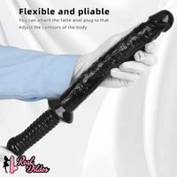 12.6in 15.15in Big PVC Sword Dildo With handle Anal Masturbator For Men