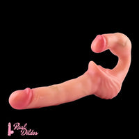 10.8in Strapless Silicone Large Soft Double Sided Strapon Dildo For Women