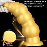 10.23in 14.56in Giant Penis Butt Plug Small Head Silicone Soft Thick Dildo