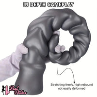 13.77in 15.74in 17.71in 19.68in Long Screw Anal Whip Huge BDSM Soft Dildo