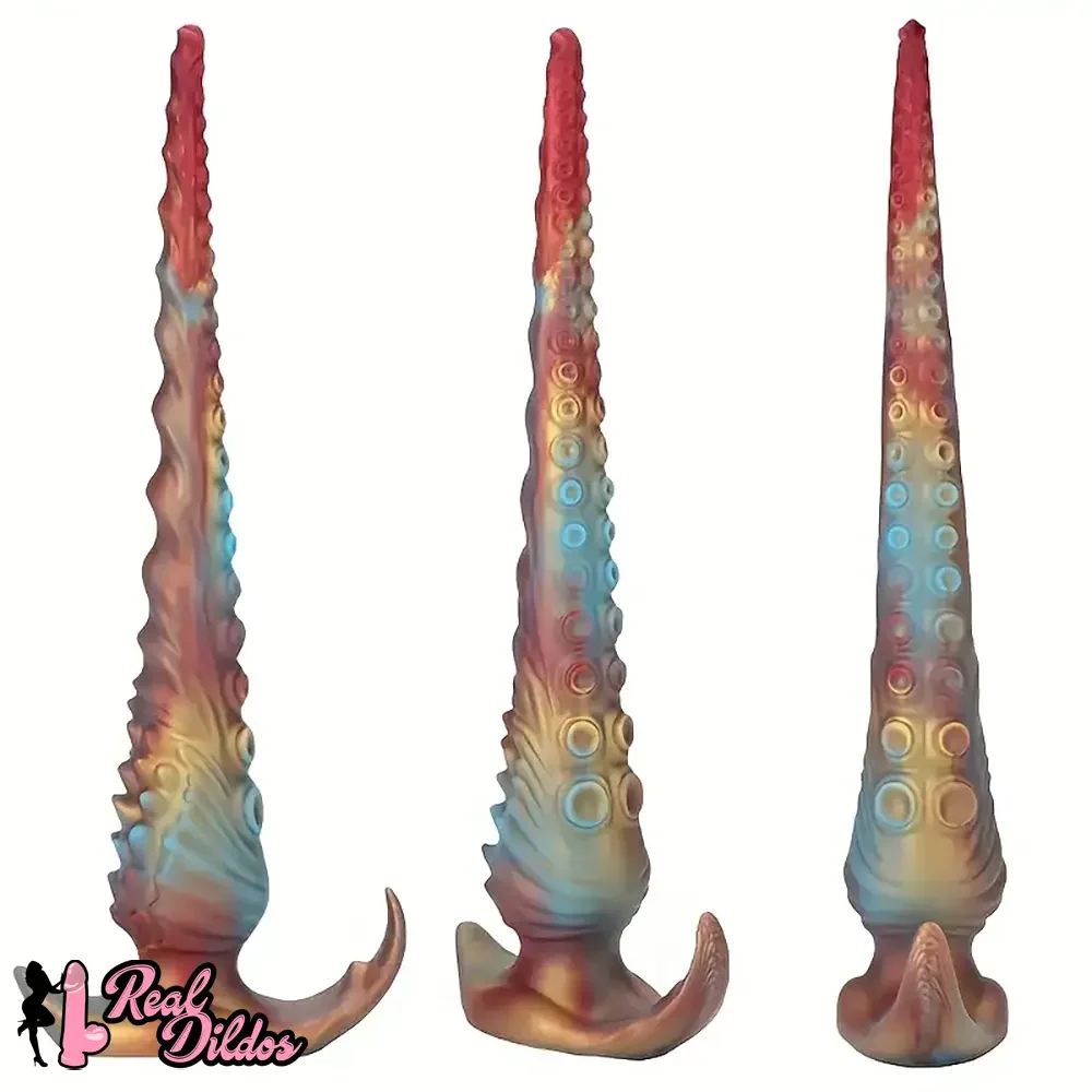 13.58in 17.51in 22.55in Long Huge Tentacle Octopus Silicone Dildo