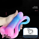 12.8in 15.35in Dinosaur Silicone Soft Big Glowing Dildo For Women Anal Sex