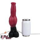 10.98in Dog Knot Ejaculating Inflatable Soft Silicone Dildo For Women