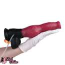 10.98in Dog Knot Ejaculating Inflatable Soft Silicone Dildo For Women