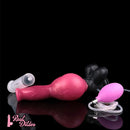 10.98in Dog Knot Ejaculating Inflatable Soft Silicone Dildo For Women