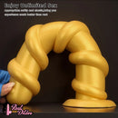 13.18in Gold Silicone Extra-long Thread Huge Dildo For Female Pleasure