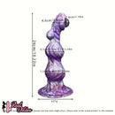 10.23in Liquid Silicone Anal Plug Knot Big Dildo Soft Prostate Massager