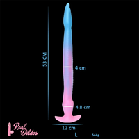12.2in 15.94in 20.87in Snake Long Huge Animal Luminous Dildo For Anus