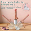 10.6in Realistic Thrusting Dildo Vibrator with Handle Sucker Sex Machine