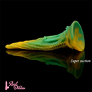 13.9in Simulated Realistic Long Octopus Alien Soft Suction Cup Dildo