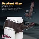10.1in Hollow Strap on Dildo Panty For G-Spot Vaginal & Anal Stimulation