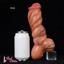 10.26in 10.59in Lifelike Liquid Silicone Large Fantasy Dildo Muscle Lines