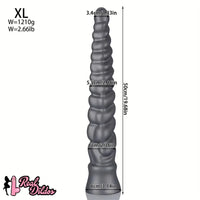 13.77in 15.74in 17.71in 19.68in Long Screw Anal Whip Huge BDSM Soft Dildo