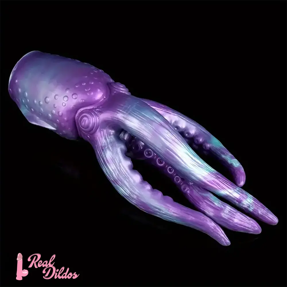 12.59in Octopus Anal Plug Silicone Tentacle Big Dildo Soft Masturbator