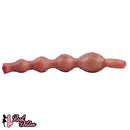 10.5in Big Vibrating Silicone Soft Pulling Beads G Spot Odd Dildo With 3 Motors
