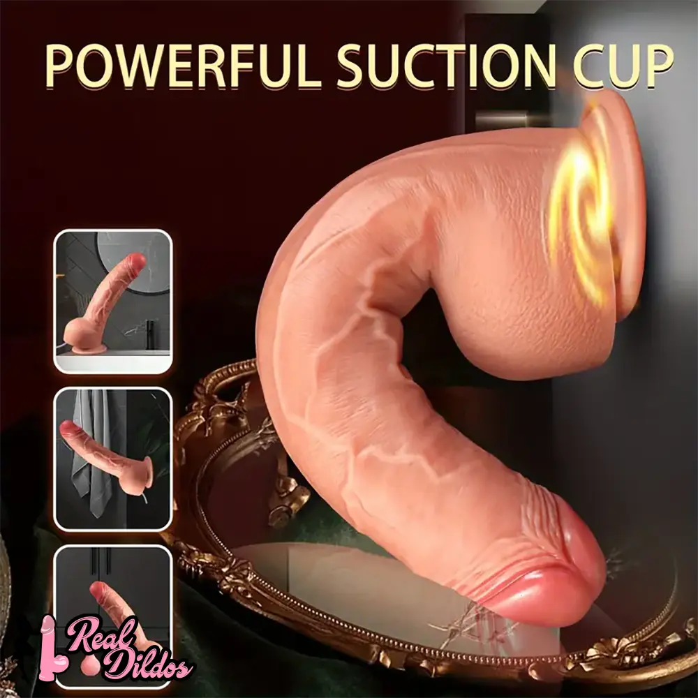 10.2in Water Spray Personal Massager Soft Silicone Squirting Big Dildo