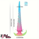 13.58in 17.51in 22.55in Super Long Big Octopus Spiral Silicone Dildo