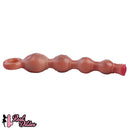 10.5in Big Vibrating Silicone Soft Pulling Beads G Spot Odd Dildo With 3 Motors