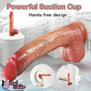 10.6in Realistic Movable Foreskin Sliding Silicone Penis Big Dildo For Women