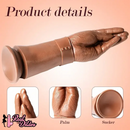 11.22in Realistic Hand Arm Fist With Graduated Fingers Dildo Sex Toy