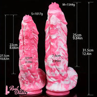 10.82in 12.4in Multiple Heads Silicone Big Soft Dildo For Vaginal Anal Orgasm