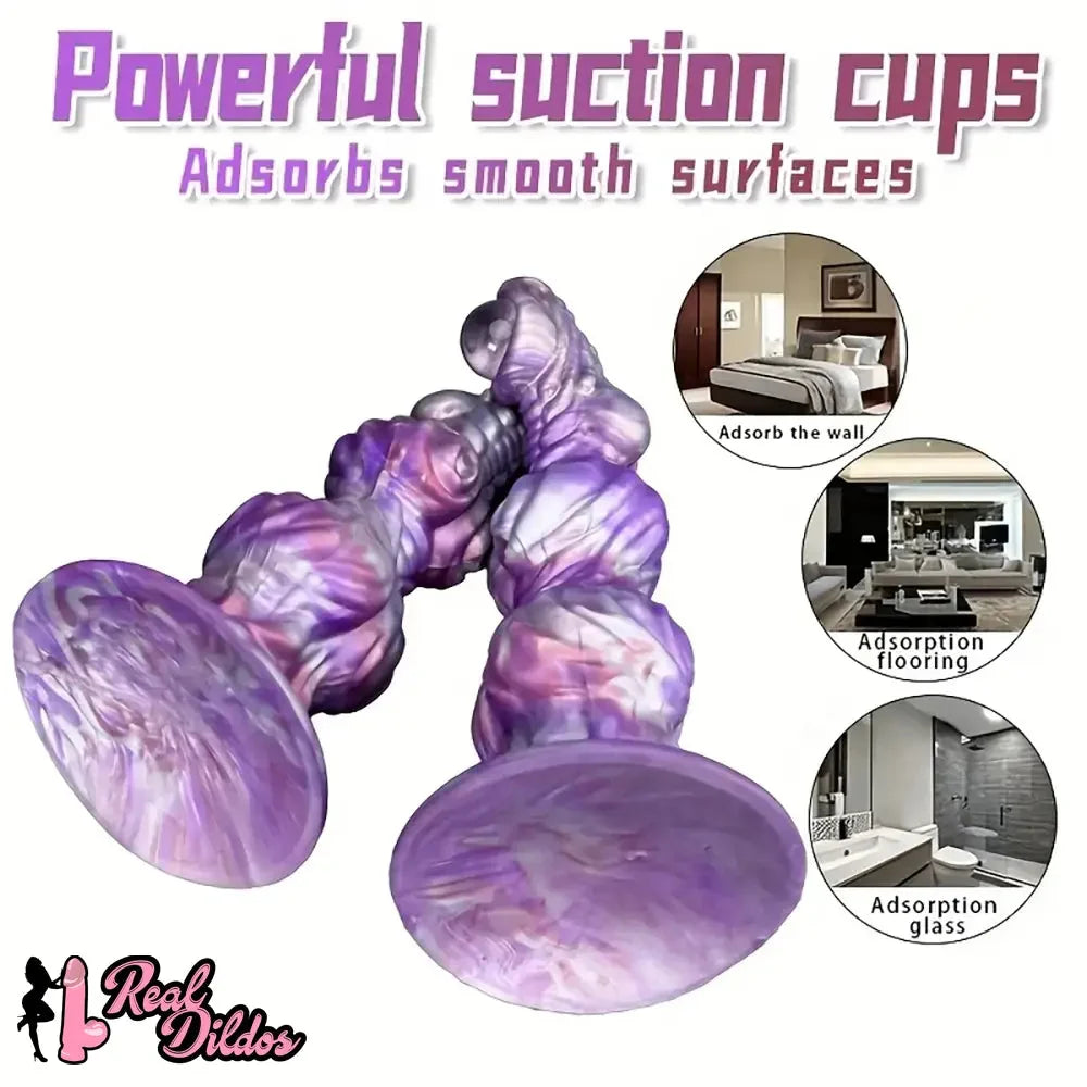10.23in Liquid Silicone Anal Plug Knot Big Dildo Soft Prostate Massager